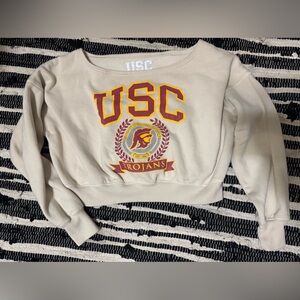 H&M Beige USC Trojans Sweatshirt size xs